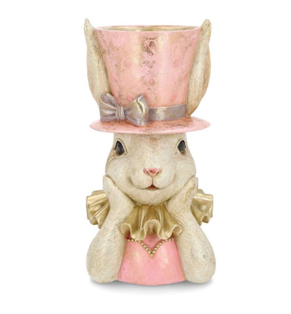 Påskepynt Byste Fru Kanin Hatt Sirkus 34cm