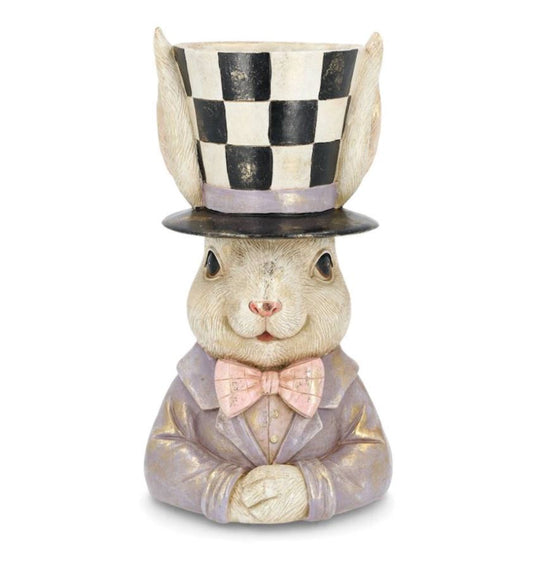 Påskepynt Byste Herr Kanin Hatt Sirkus 34cm
