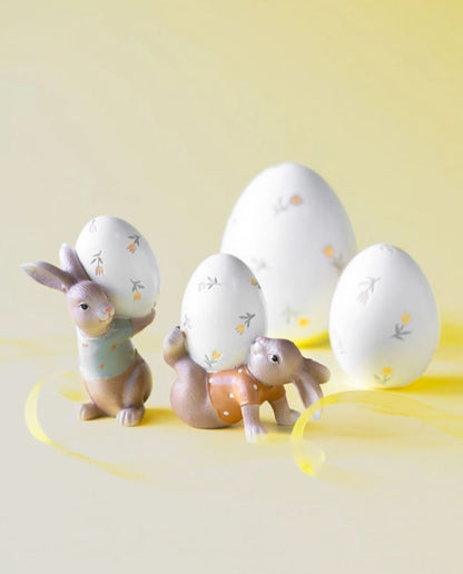 Påskepynt Egg Tulipan 11cm 2-pakning