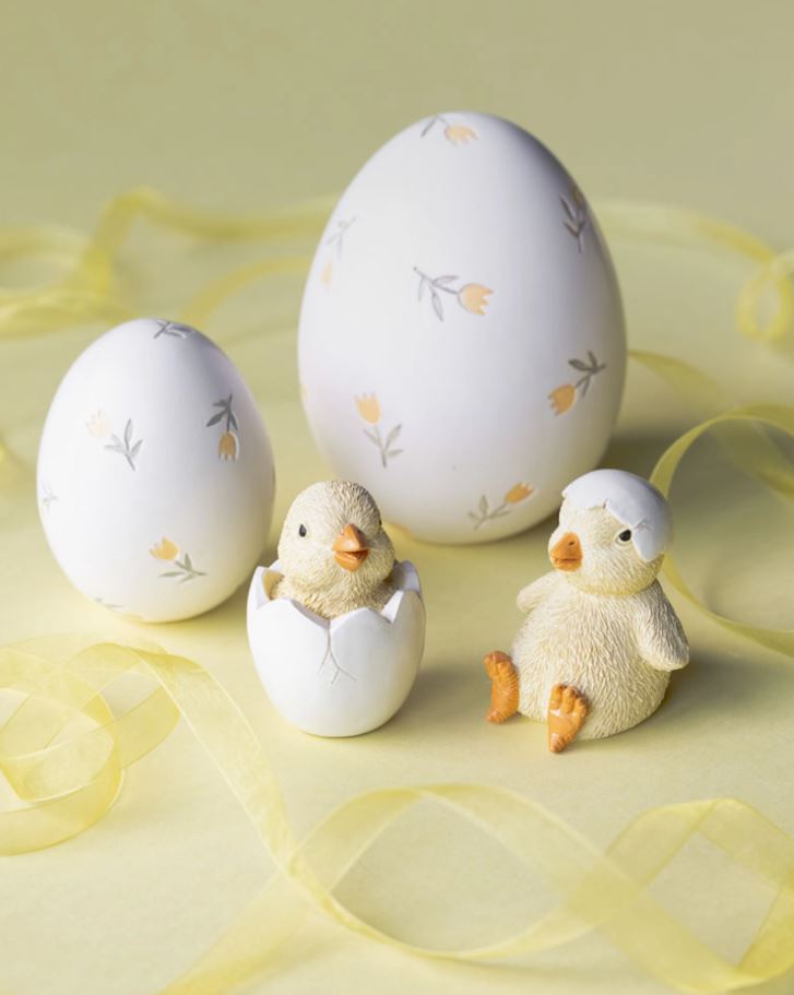 Påskepynt Egg Tulipan 11cm 2-pakning
