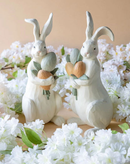 Påskepynt Kanin Blomster Mix 30 cm