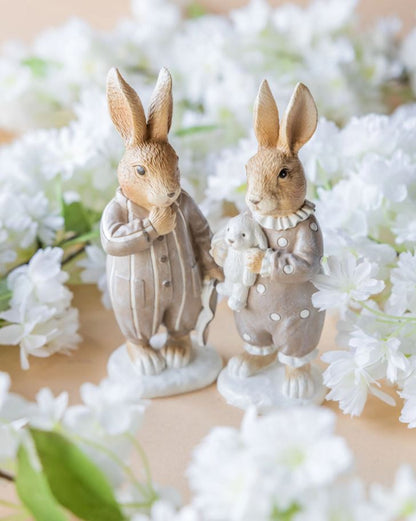 Påskepynt Kanin Pyjamas Mix 17 cm