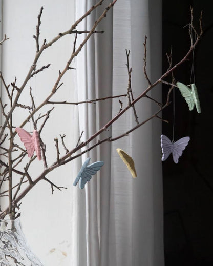 Påskepynt Hengende sommerfugl-miks 10-pakning