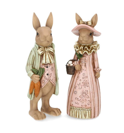 Påskepynt Herr og Fru Kanin Fintkledd Mix 30 cm