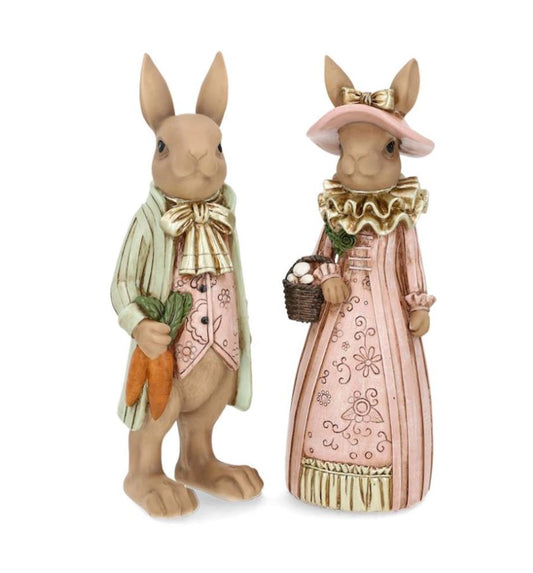 Påskepynt Herr og Fru Kanin Fintkledd Mix 30 cm