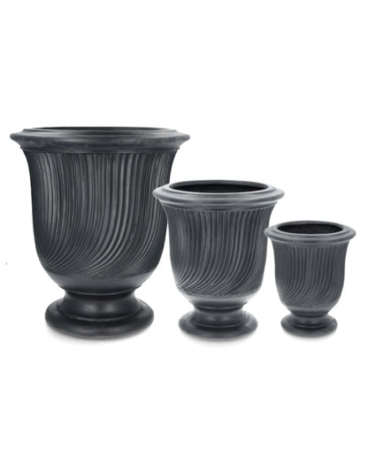 Utendørs Blomsterpotte Pokal Garda Ø27/38/51 cm 3-pack