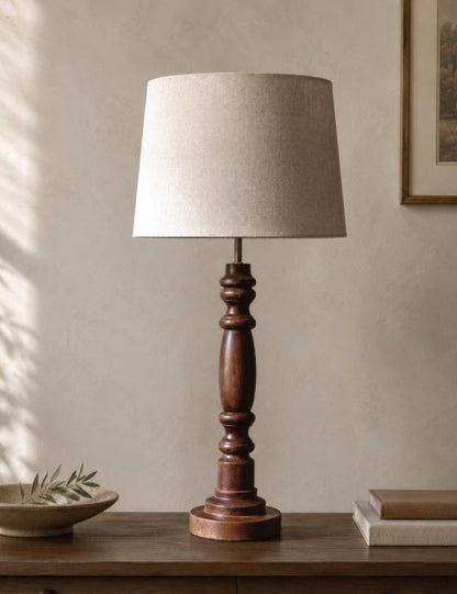 Bordlampe Lampfot Arvid Brun 55 cm