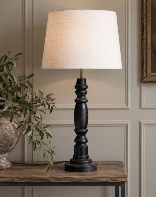 Bordlampe Lampfot Arvid Svart 55 cm