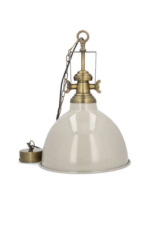 Taklampe Baron Sand messing 40x61 cm