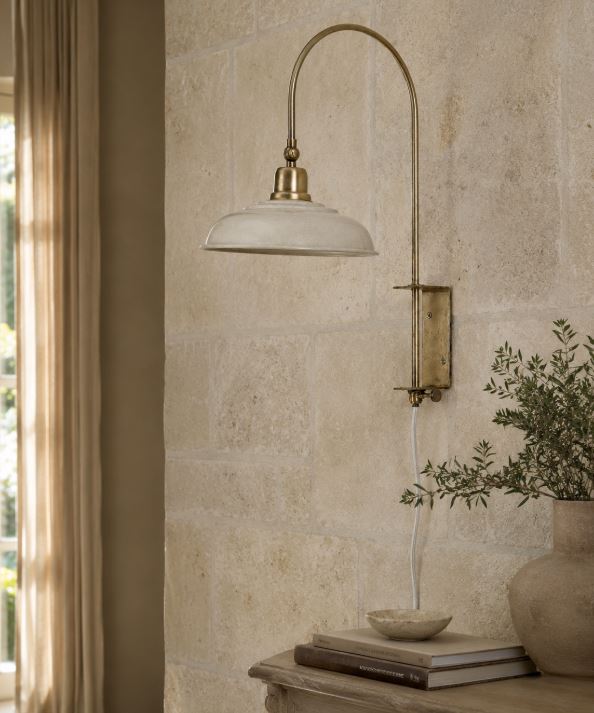 Vegglampe Noa Sand 20x24 48 cm