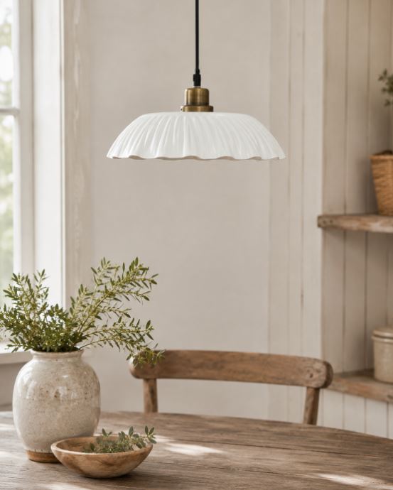 Taklampe Lias Shell Ø30 cm