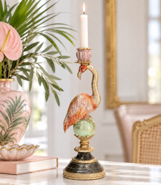 Lysestake Flamingo 43 cm