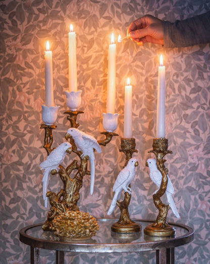 Lysestake Fugl på Gren 26 cm På lager uke 09