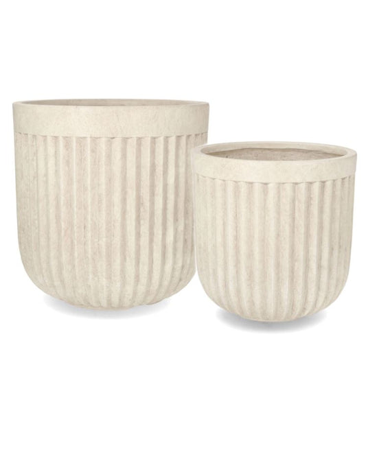 Utendørs Blomsterpotte Catania Marble Ø29/37 cm 2-pack