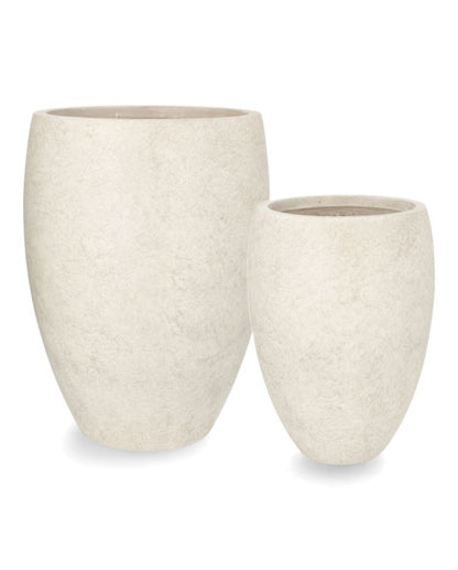 Utendørs Blomsterpotte Carrara Marble Ø27/36 cm 2-pack