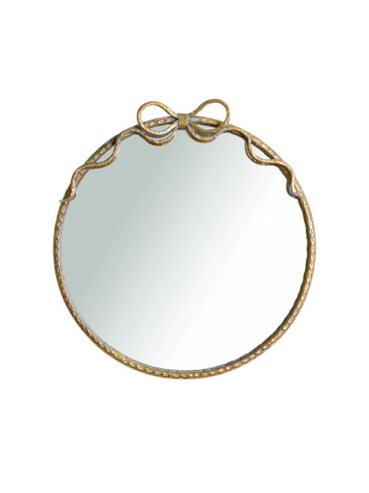 Veggspeil Rosett 54 cm Messing