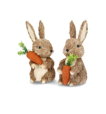 Påskepynt Kaniner Gulrot 2-pakning Mix