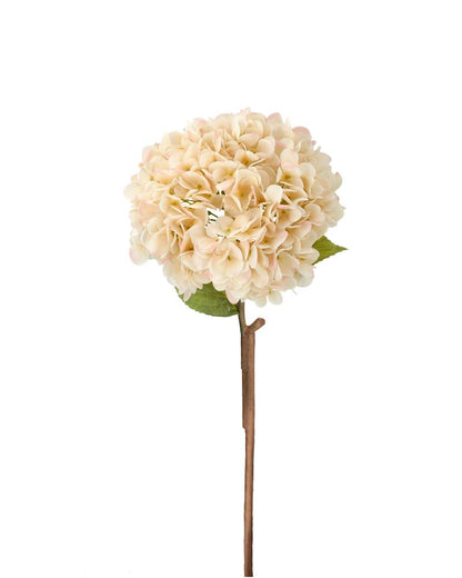 Kunstig Hortensia stilk Aprikos 3-pakning 84 cm