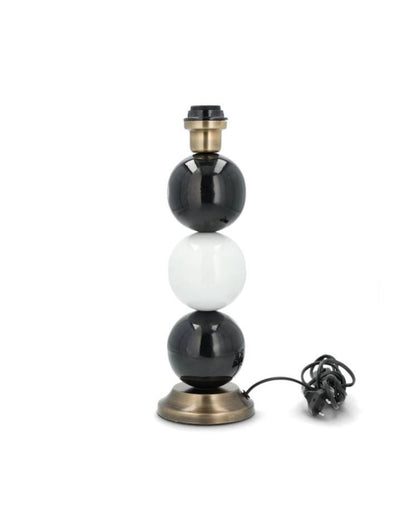 Bordlampe Lampfot Multi Stone Svart/Hvit 39 cm