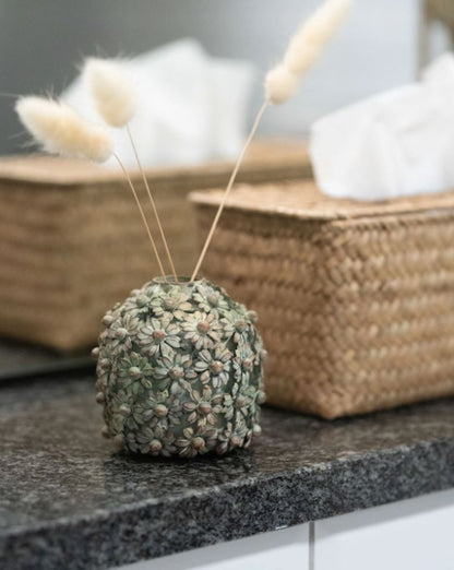 Lysestake/Vase Floral Green 8 cm På lager Mars 2026