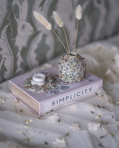 Lysestake/Vase Floral Green 8 cm På lager Mars 2026