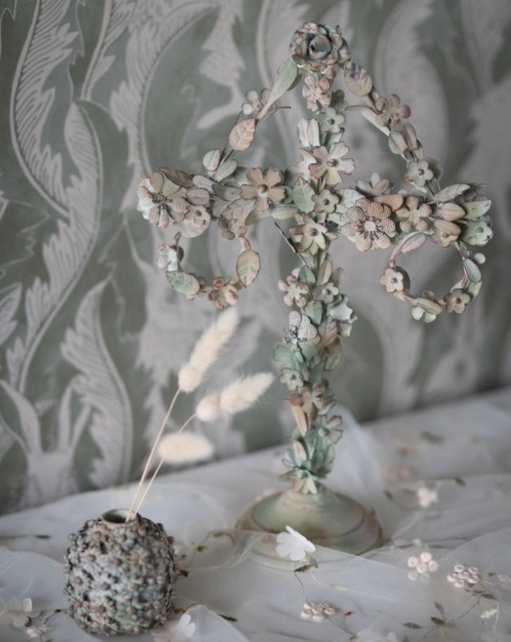 Dekorasjon Midtsommerstång Blomstret Grønn 42 cm På lager Mars 2026