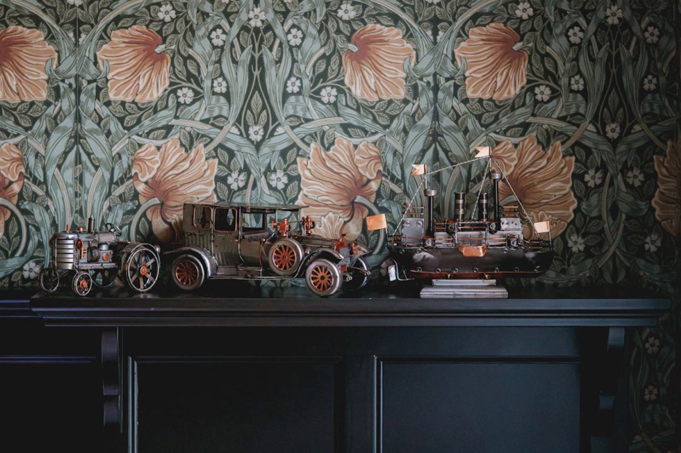 Dekorasjon Båt Metallisk 27 cm