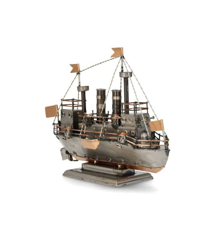 Dekorasjon Båt Metallisk 27 cm