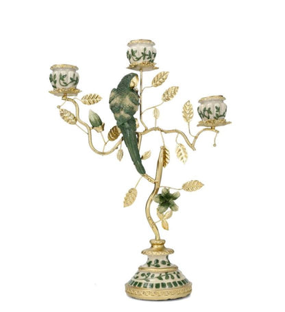 Lysestake Fugleblad Grønn 23x9x32cm