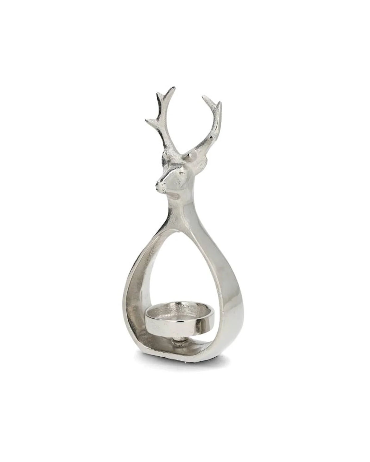 Julelysestake Majestetisk 22 cm Sølv