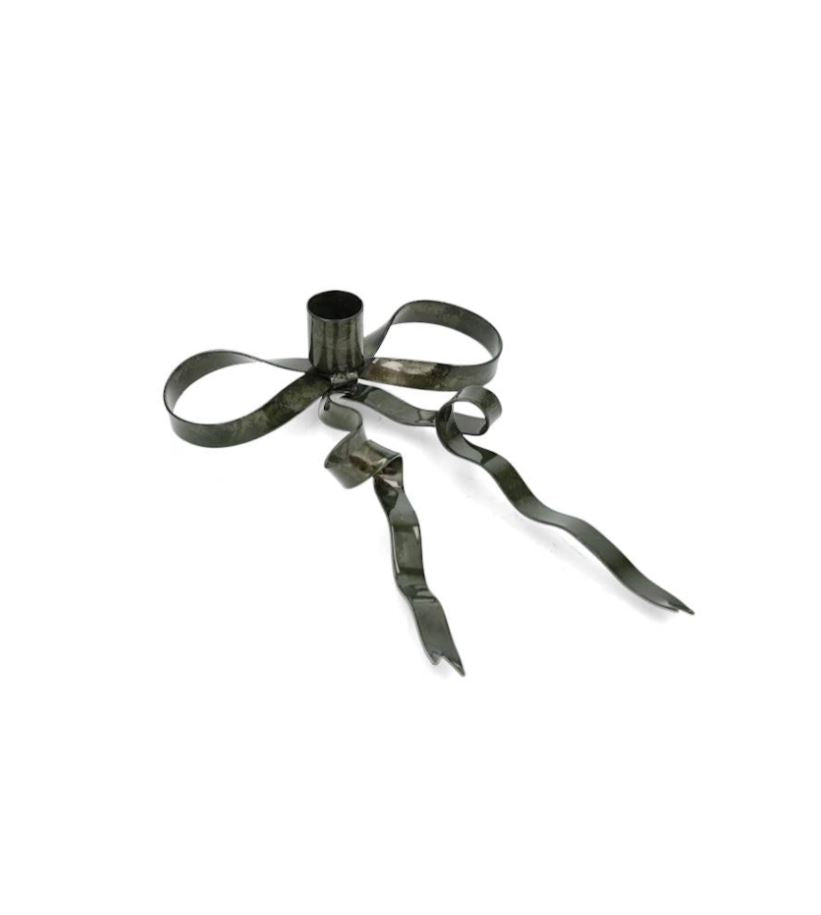 Lysestake 2-pakning Rosett Liggende 20 cm Mørkegrønn
