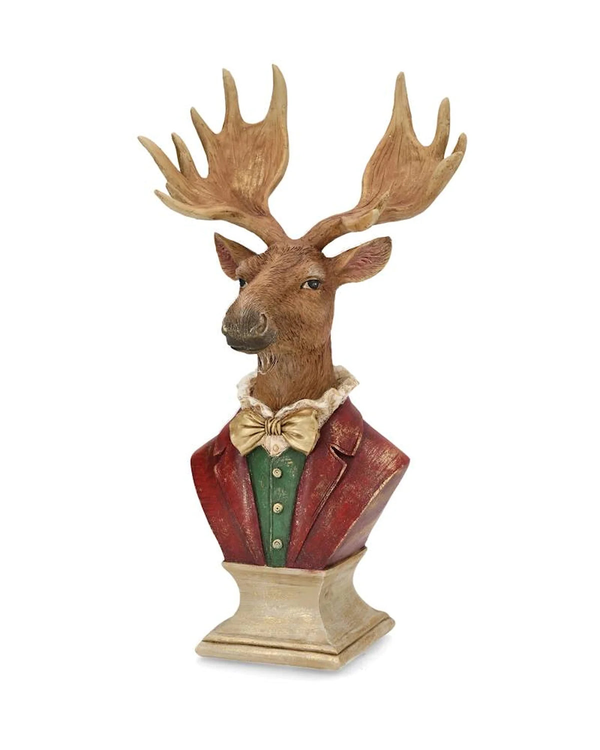 Dekorasjon Byste Elg Finkledd 35 cm