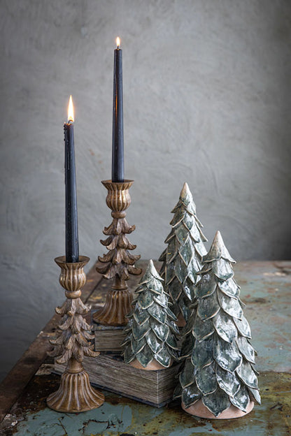 Julelysestake Gran 2-pakning Natur 25 cm
