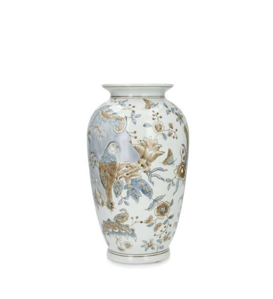 Dekorativ vase Urne Papegøye Skumring 35 cm