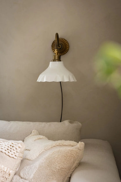 Vegglampe Lorens 27 cm Hvit