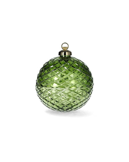 Innendørs julepynt Krukke i glass, juletre, 2-pakning