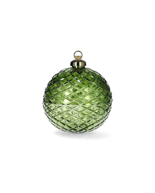 Innendørs julepynt Krukke i glass, juletre, 2-pakning