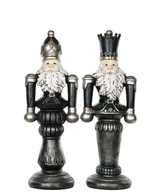 Juledekorasjon Nøtteknekker Grønn Mix 40cm 2-pack