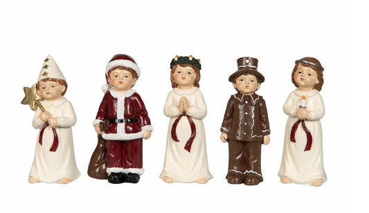 Innendørs julepynt Lucia-tog Mix 12 cm