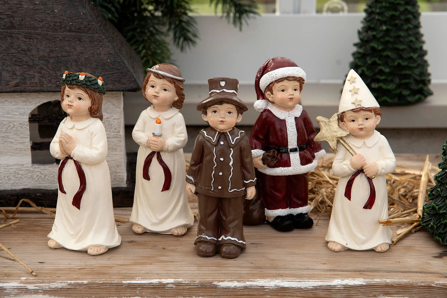 Innendørs julepynt Lucia-tog Mix 12 cm