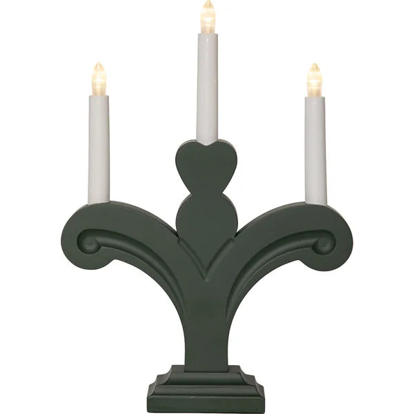 Adventslysestake Batteridrevet 35 cm Rød