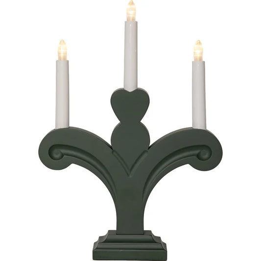 Adventslysestake Batteridrevet 35 cm Rød