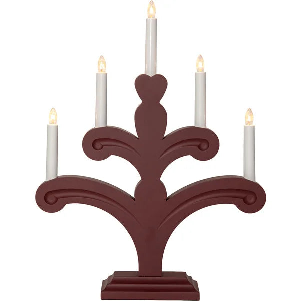 Adventslysestake 48 cm Rød