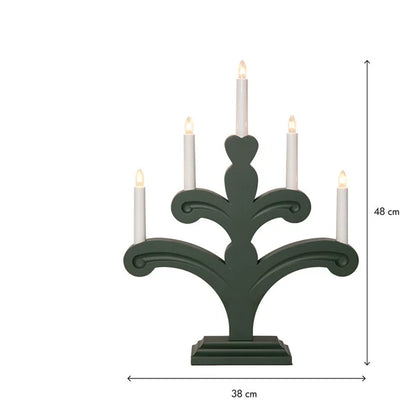 Adventslysestake 48 cm Grønn