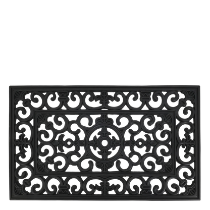 Dørmatte Gummi H1/L75/B45 cm svart