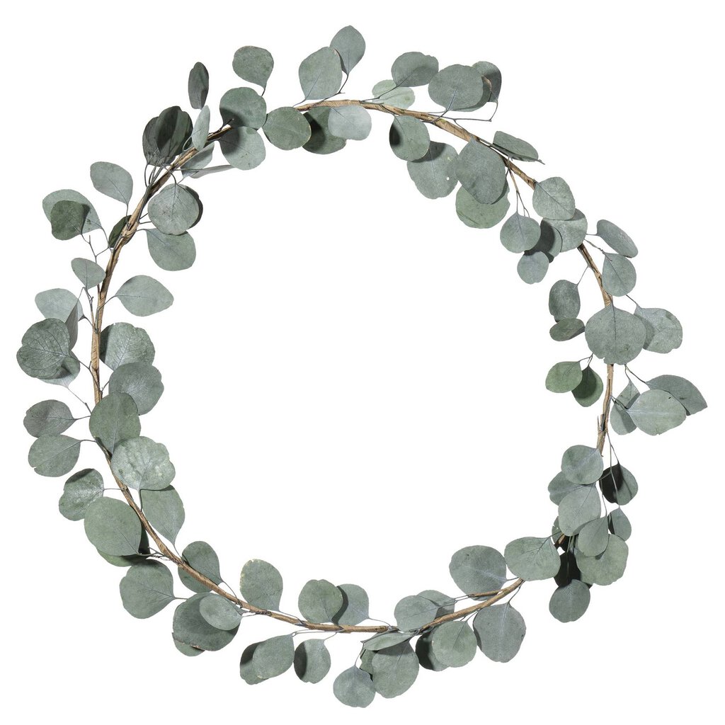 Dekorasjon Krans av ekte eukalyptus 60 cm
