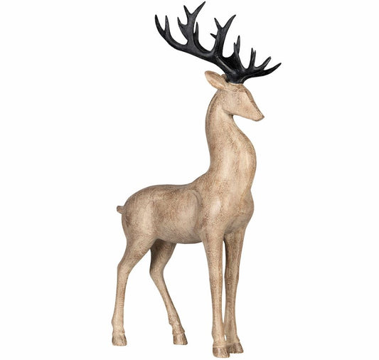 Innendørs julepynt hjort som stående 44 cm