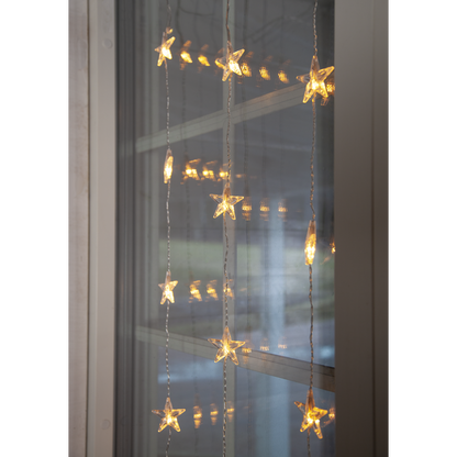 Belysning Jul Lysgardin Star 90x120 cm