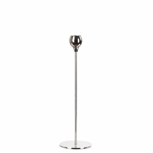 Lysestake Celina 30 cm Blank sølv