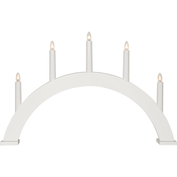 Adventslysestake ALBO 51,5x6x33 cm hvit